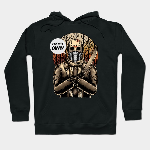 jason not okay Hoodie by sober artwerk